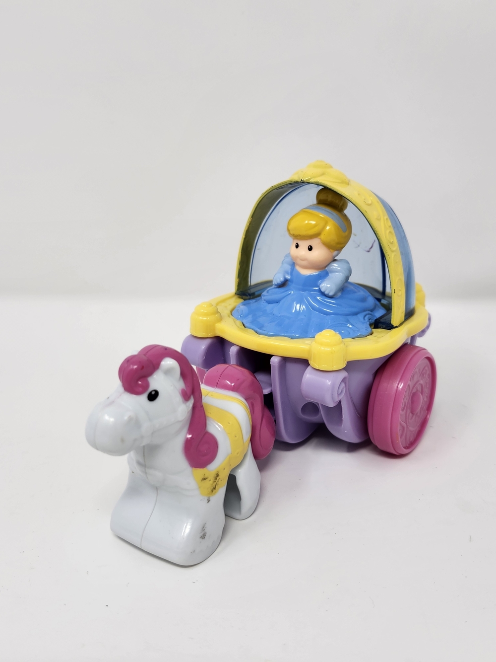Fisher Price Klip Klop Princess Little People Cinderella Carriage Disney
